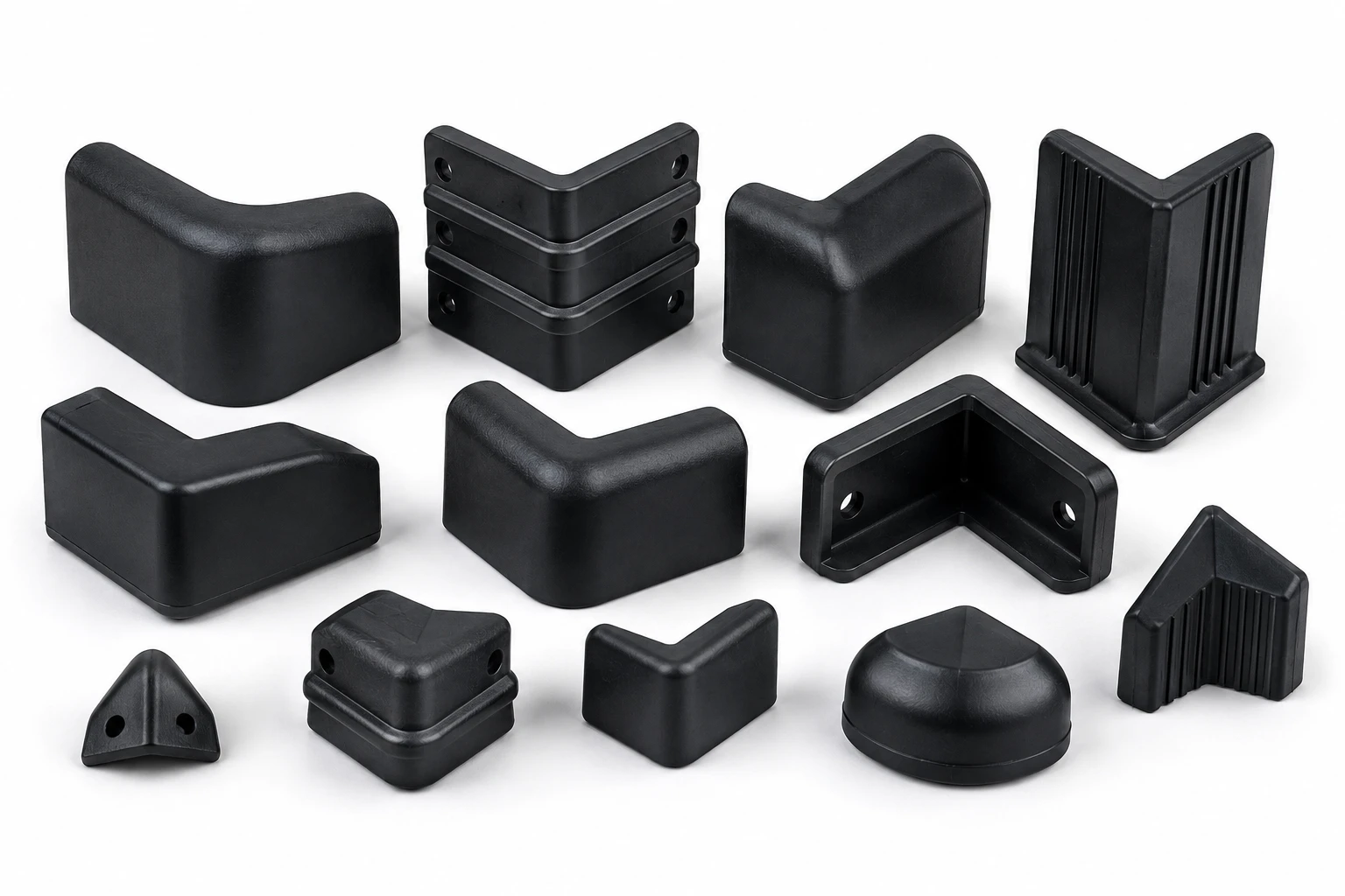 Injection moulded plastic corner guards